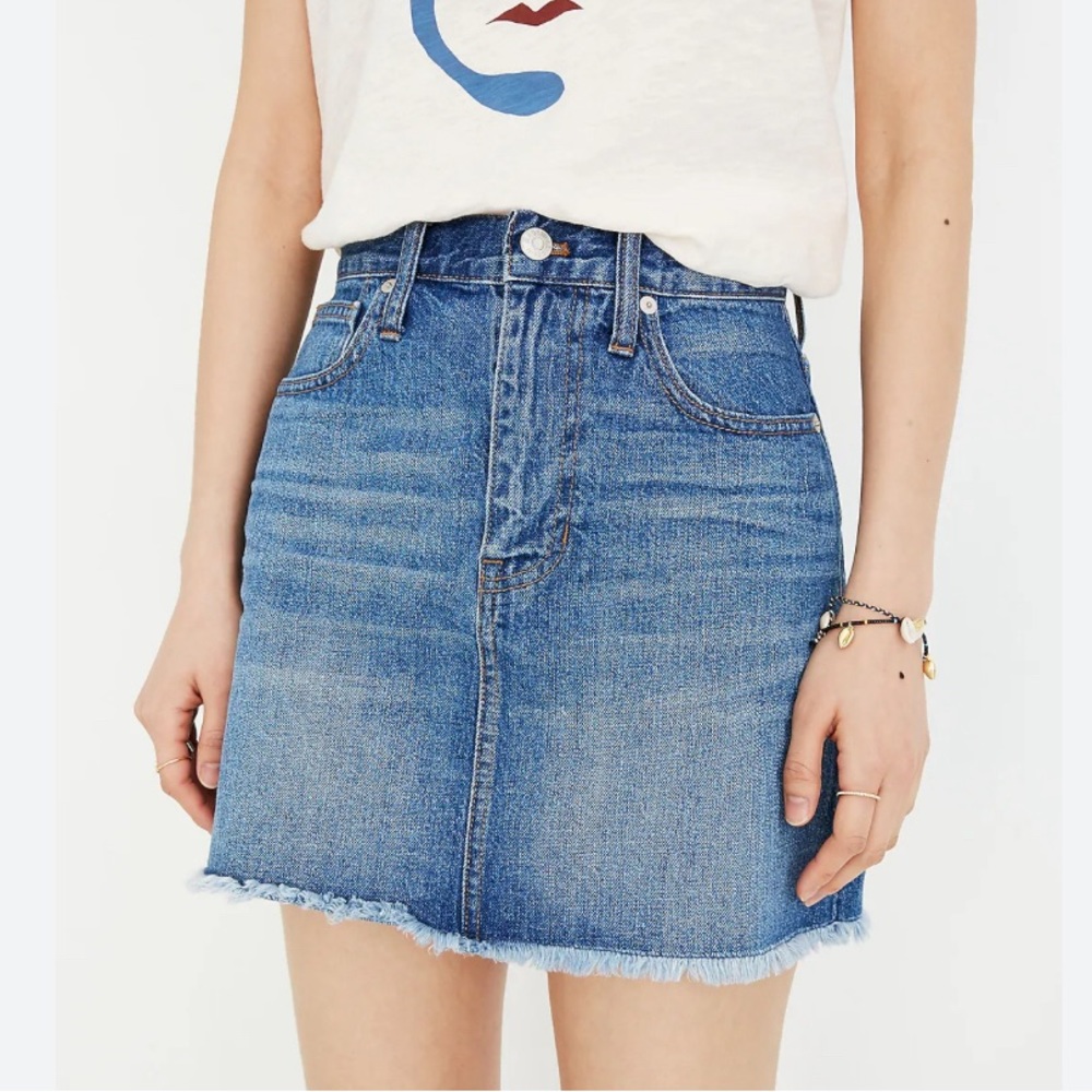 Madewell A-line denim mini skirt - size 28